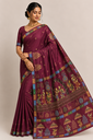 The Gopa Leela – Hand-Painted Pattachitra Khadi Silk Saree