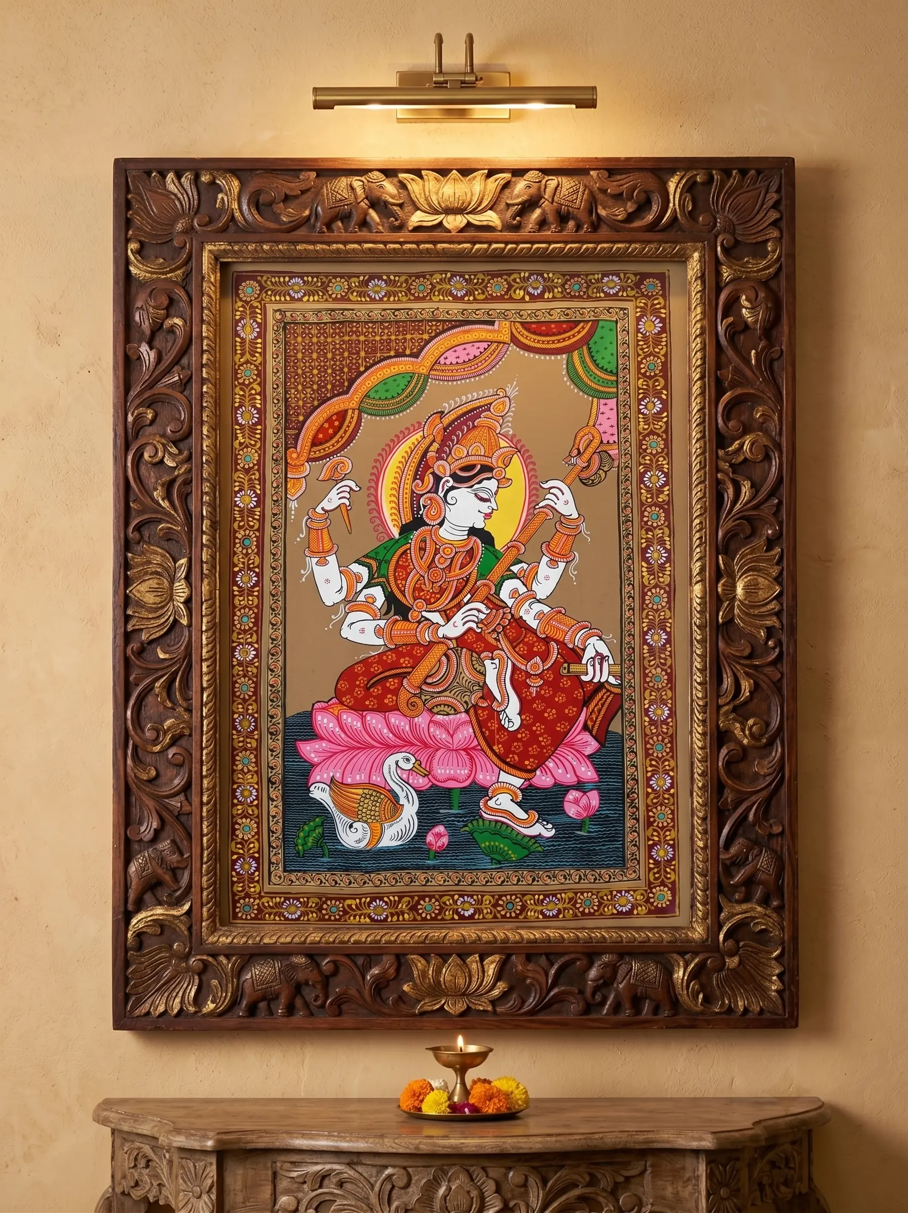 Hansavahini Saraswati: The Divine Melody of Wisdom