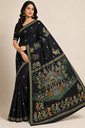 The Mandira Ratha – Hand-Painted Pattachitra Khadi Silk Saree